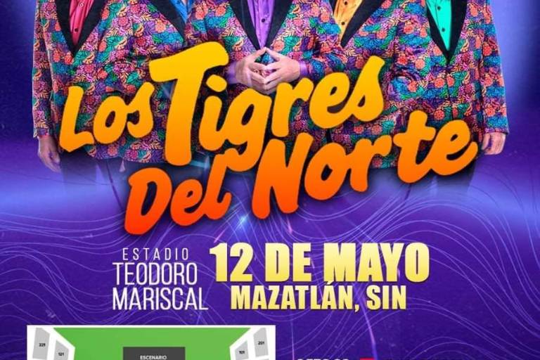 Confirman presentación de Los Tigres del Norte en Mazatlán