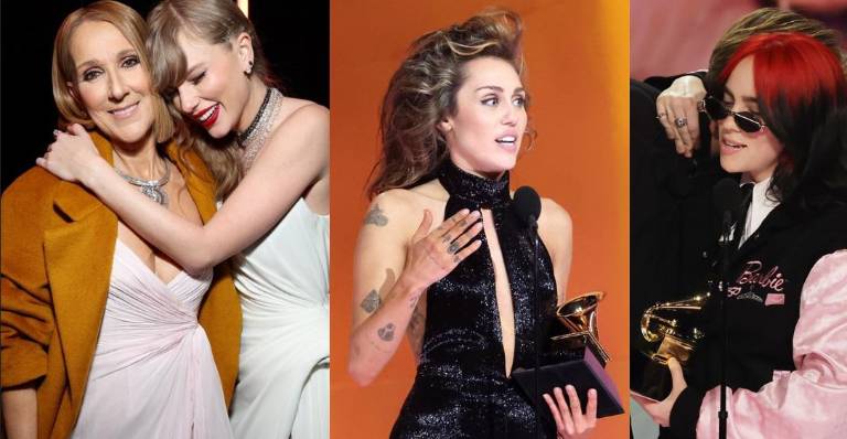 Momentos emotivos durante la ceremonia de los Premios Grammy.