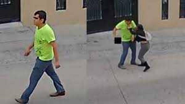 Imágenes difundidas de la agresión de Milagros, una mujer de 40 años, en una de las calles de León, Guanajuato.
