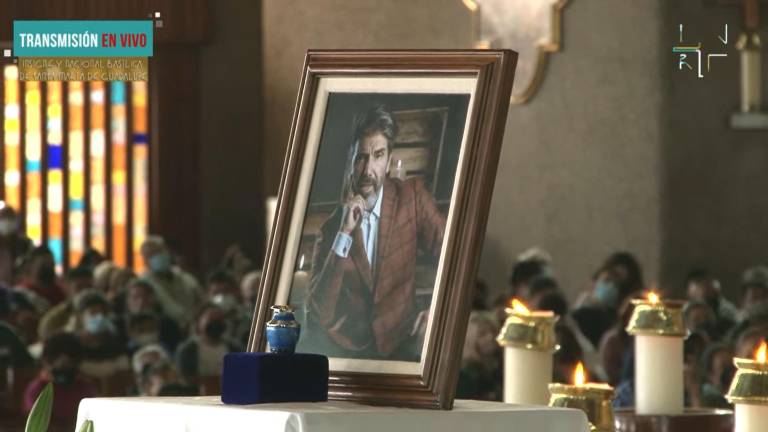 Familiares y amigos despidieron a Diego Verdaguer en una misa de cenizas celebrada en la Basílica de Guadalupe.