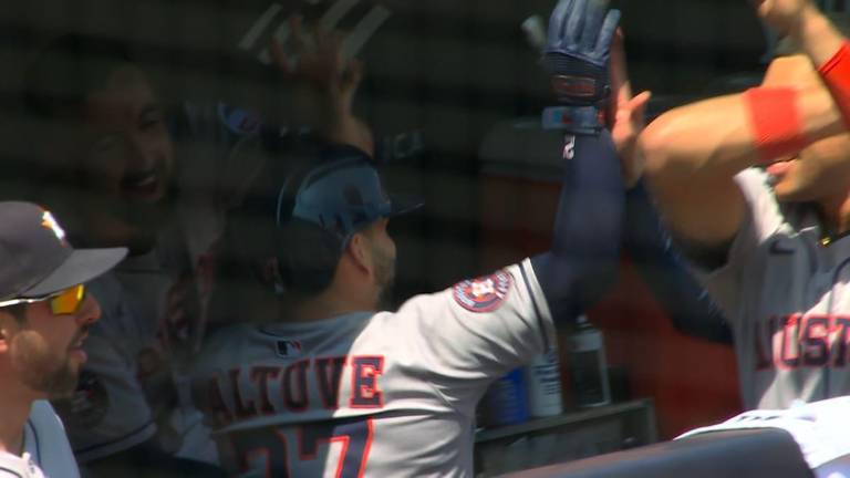 José Altuve tuvo una buena serie a la ofensiva antye los Yanquis el pasado fin de semana.