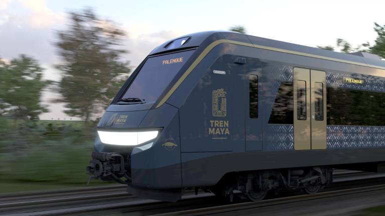 Modelo del Tren Maya que ha difundido Fonatur.