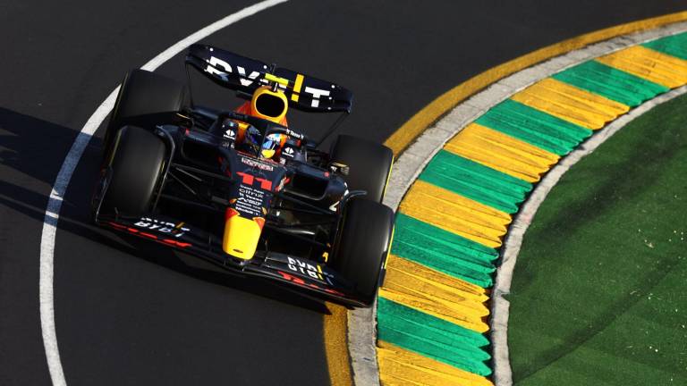 Sergio “Checo” Pérez logra su primer podio del año.