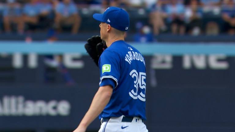 Ryan Yarbroughl cerró la temporada de 2024 con los Azulejos de Toronto.