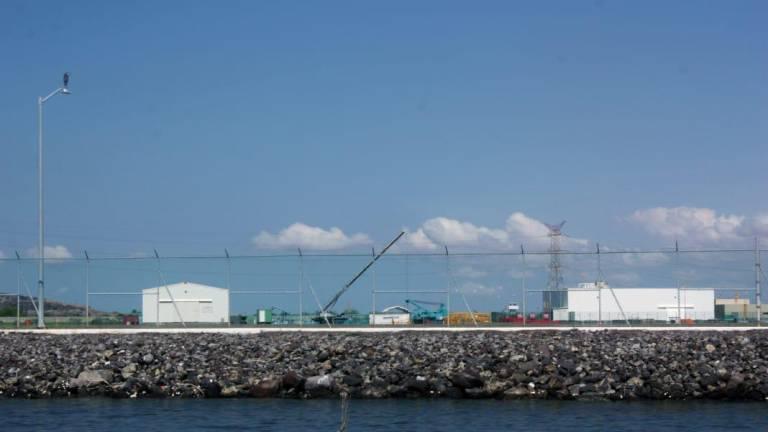 Zona donde se construye la planta de amoniaco en Topolobampo.