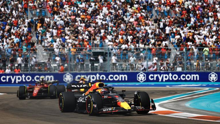 Sergio “Checo” Pérez no pudo subir al podio en Miami.