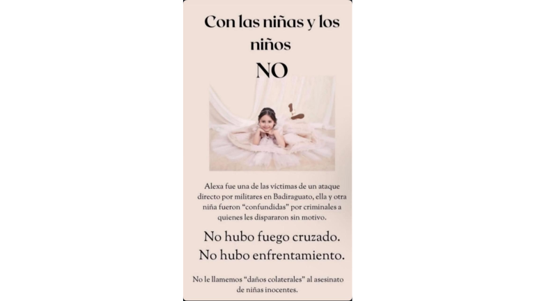De acuerdo con los familiares, los hechos ocurrieron el martes 6 de mayo en Badiraguato, cuando militares dispararon contra el automóvil tras confundirlo con otro.