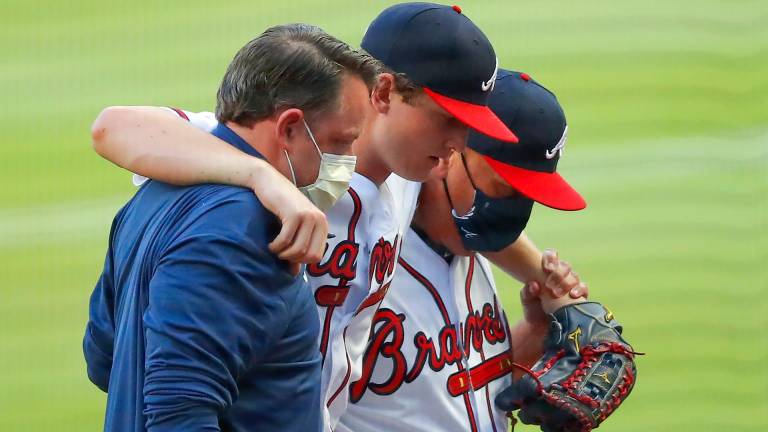 Mike Soroka se perderá lo que resta de la temporada 2021 de las Grandes Ligas.