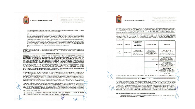 La inversión total asciende a 32 millones 186 mil 520 pesos después del IVA, con un precio de 924 mil 900 pesos por patrulla.