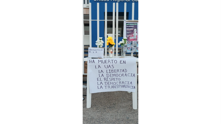 Los maestros mencionaron que permanecerán en esta protesta pacífica de manera indefinida.