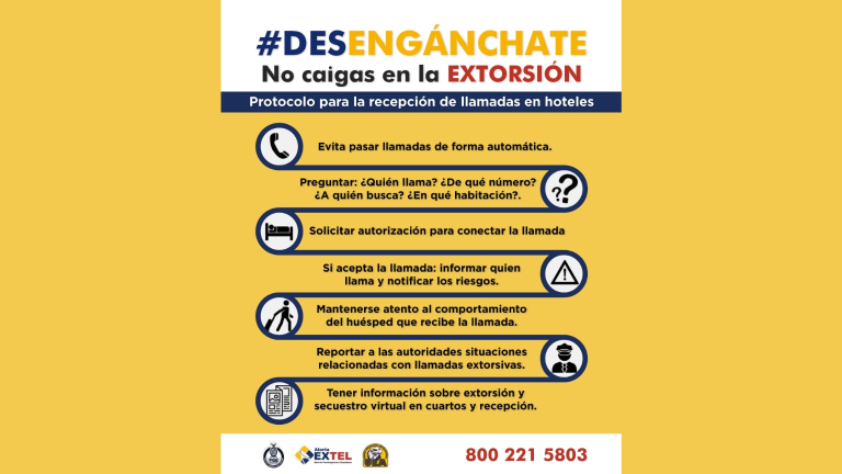 La campaña busca prevenir las llamadas de extorsión y secuestro virtual a clientes.