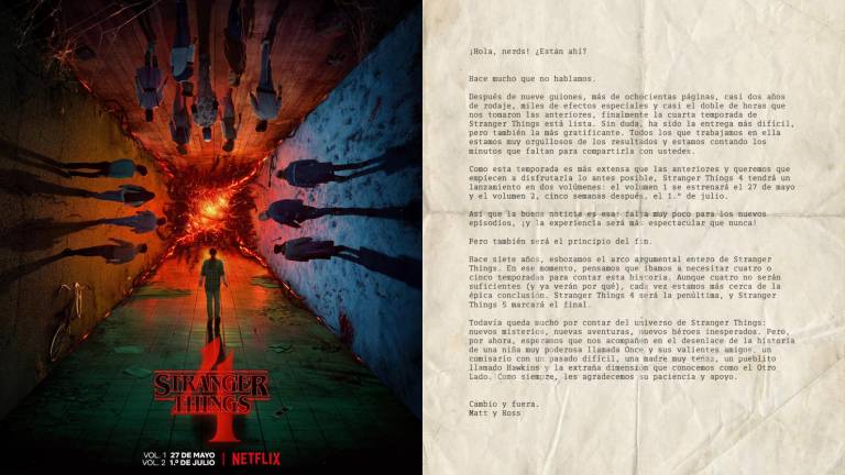 La temporada 4 de ‘Stranger Things’ ya tiene fecha de estreno y los creadores anuncian su final con una quinta temporada.
