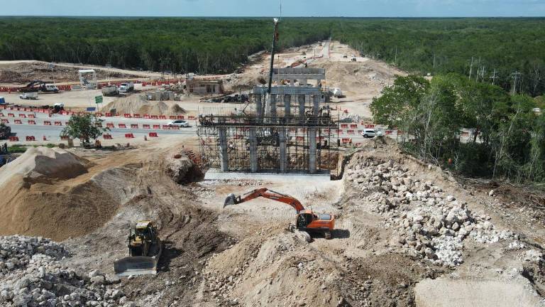 Al sur del País se realizan obras correspondientes al Tren Maya.