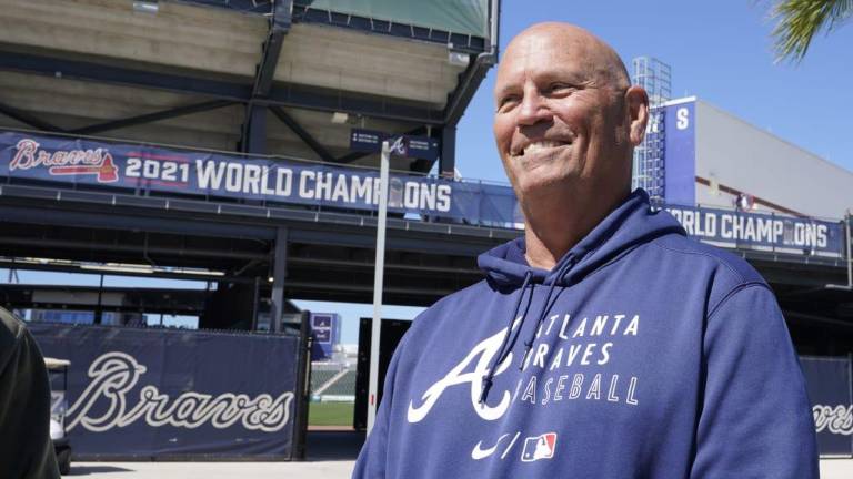 Brian Snitker, mánager de Bravos de Atlanta.