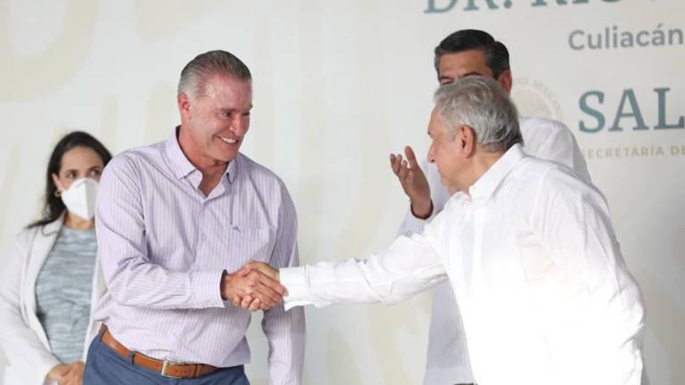 Andrés Manuel López Obrador, Presidente de México, en su última visita a Sinaloa, con Quirino Ordaz Coppel, Gobernador de Sinaloa.