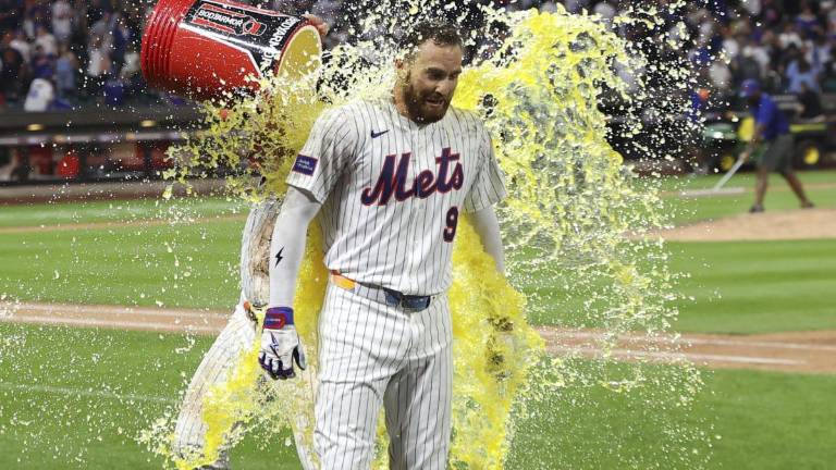 Brandon Nimmo se puso el traje de héroe para los Mets.