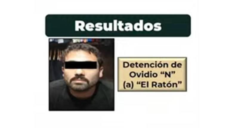 Imagen de la detención de Ovidio Guzmán tras el operativo del 5 de enero en Jesús María, Culiacán.