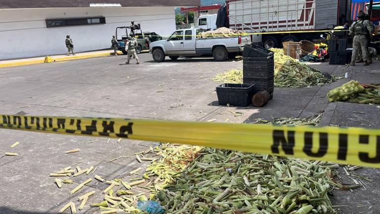 El área fue acordonada por elementos del Ejército tras el ataque.