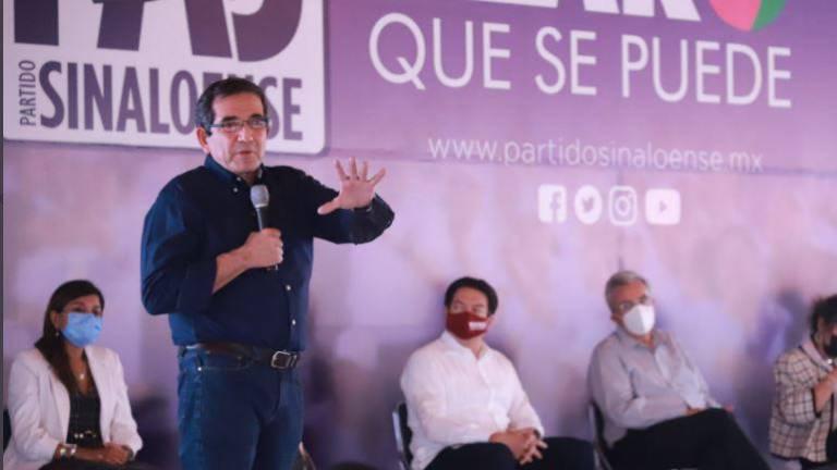El dirigente del Partido Sinaloense, Héctor Melesio Cuen Ojeda