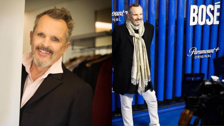 Miguel Bosé reaparece para presentar su bioserie.