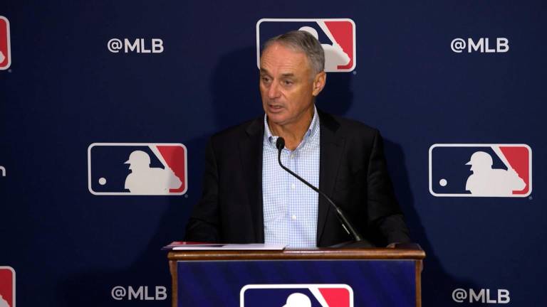 Rob Manfred ya ve muy necesario un nuevo estadio para los Rays de Tampa Bay.