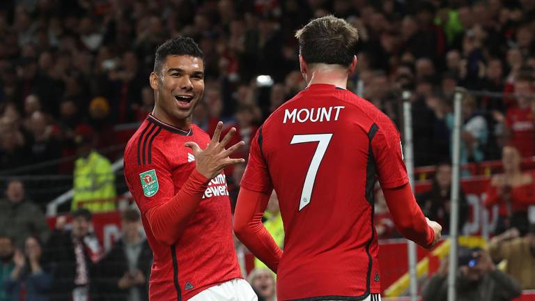 Casemiro fue la figura en el triunfo del Manchester United.