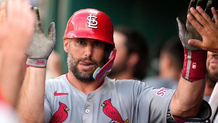 Paul Goldschmidt dio el batazo clave para la victoria de los Cardenales.