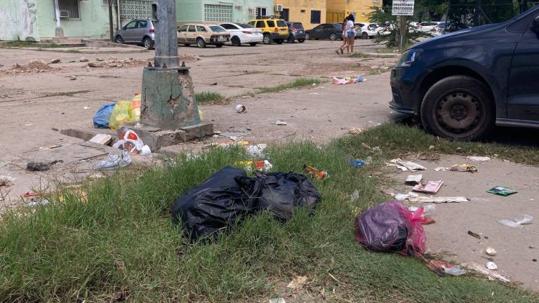 En el fraccionamiento El Toro, la basura se acumula en calles y estacionamientos.