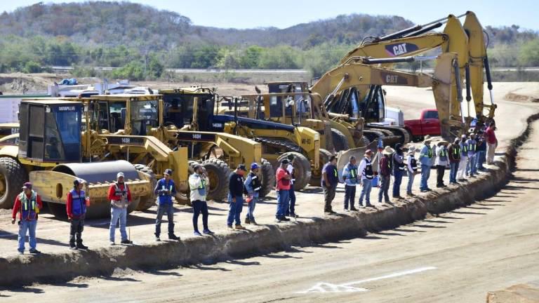 El banderazo de arranque de los trabajos, en enero pasado.