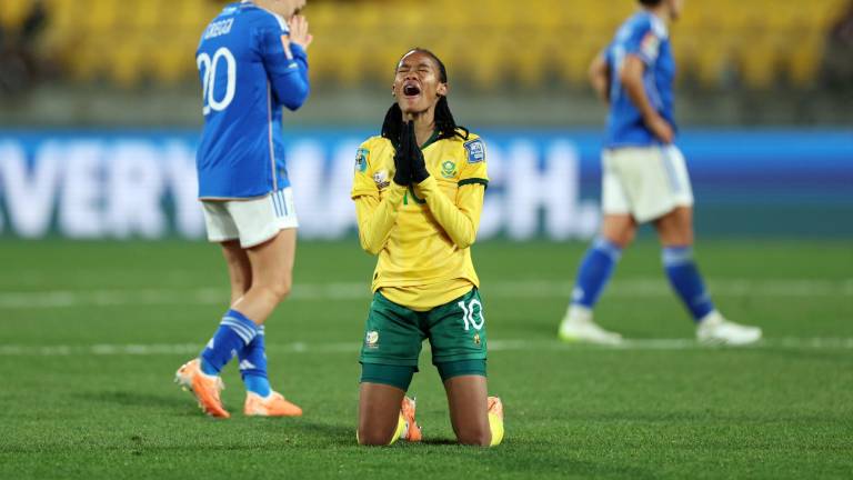 Las sudafricanas lograron una gesta histórica al ganar su primer partido en un Mundial y avanzar de ronda.