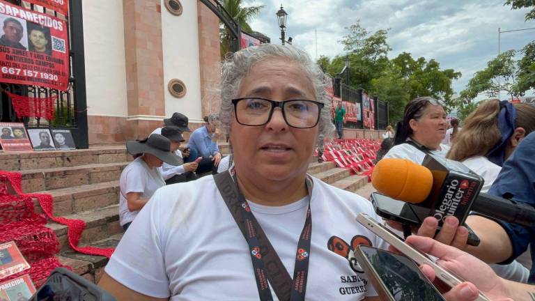 María Isabel Cruz Bernal, lideresa de Sabuesos Guerreras, indica que por la inseguridad han parado la búsqueda de desaparecidos en Culiacán.