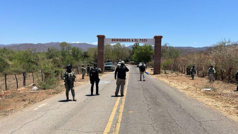 Autoridades federales arribaron a la comunidad de El Pozo, sindicatura de Imala, luego de un enfrentamiento entre civiles armados.