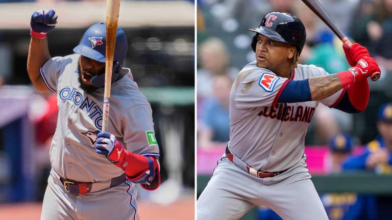 Vladimir Guerrero Jr. y José Ramírez salen golpeados.