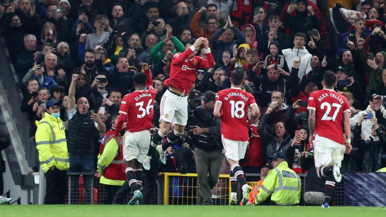 Cristiano Ronaldo anotó uno de los goles del Manchester United.