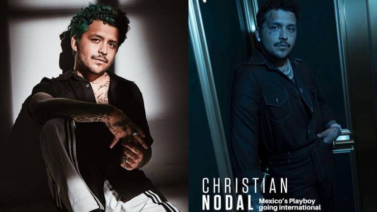 Christian Nodal posa para la revista Playboy.
