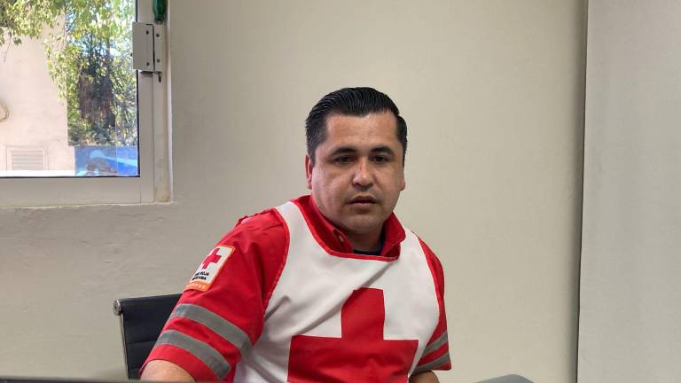Abimelec Gómez Sánchez, coordinador local de Socorros de la Cruz Roja Mexicana.