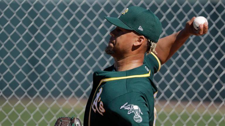 Francellis Montás está llamado a ser de los lanzadores principales de los Atléticos de Oakland.
