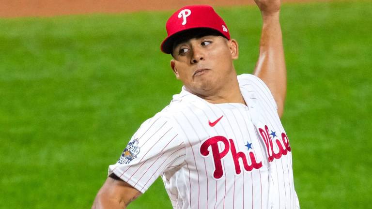 Ranger Suárez ha estado fuera toda la temporada por molestias en el antebrazo izquierdo.
