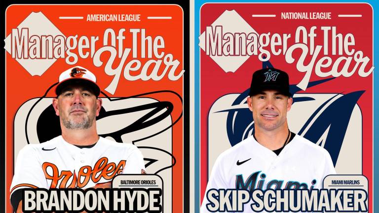 Brandon Hyde y Skip Schumaker son los Mánagers del Año de 2023 en las Grandes Ligas.