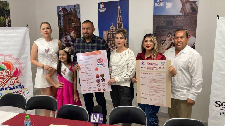 Conferencia de autoridades de Turismo y de San Ignacio para anunciar el programa de festejos por Semana Santa.