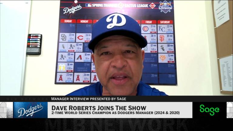 Dave Roberts, mánager de Dodgers.
