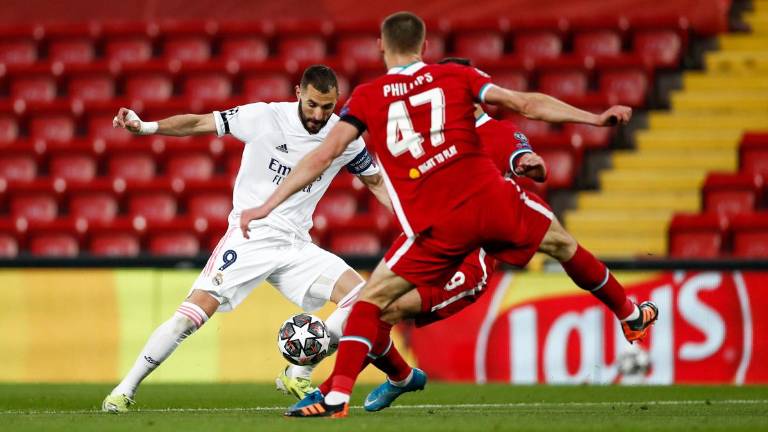El Real Madrid logró la clasificación en Anfield tras un sufrido y trabajado partido.