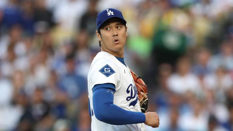 Shohei Ohtani no decepcionó a quienes querían verlo como lanzador de los Dodgers.