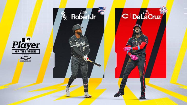 Luis Robert y Elly de la Cruz fueron los que mas destacaron a la ofensiva en las Grandes Ligas.