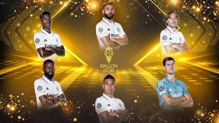 Los jugadores nominados del Real Madrid.