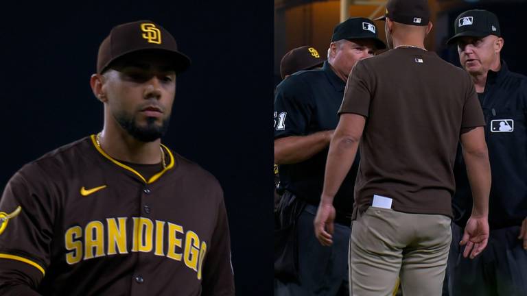El relevista Robert Suárez fue el único pelotero suspendido tras la serie de bolazos entre Padres y Dodgers.