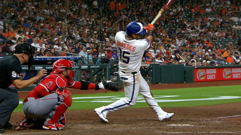 Isaac Paredes ha comenzado a responder a la ofensiva con los Astros.
