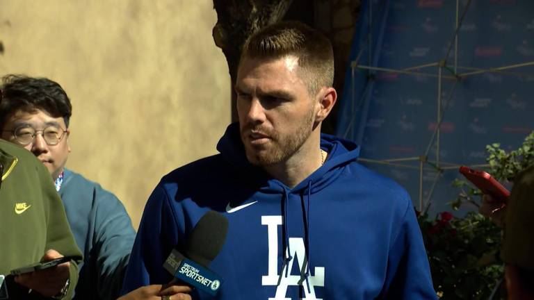 Freddie Freeman avanza en su rehabilitación.