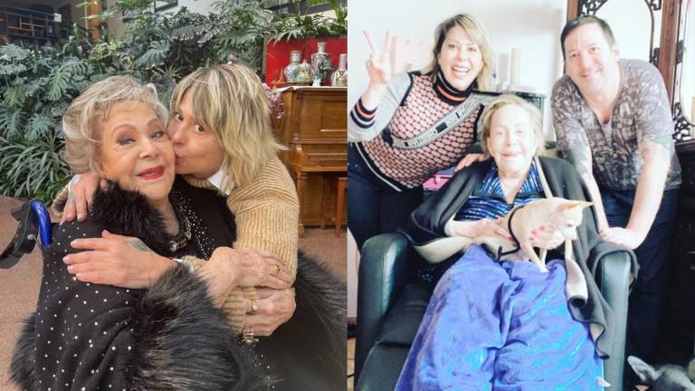 Silvia Pinal reaparece en Instagram junto a sus hijos Alejandra y Luis Enrique Guzmán.