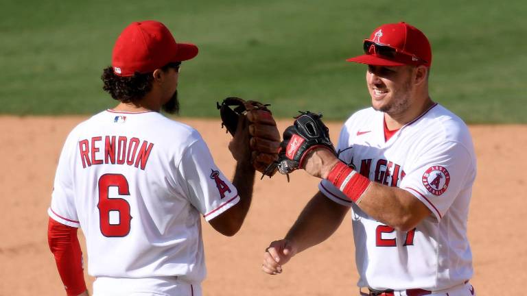 Anthony Rendón y Mike Trout han hecho falta en el lineup de los Angelinos.